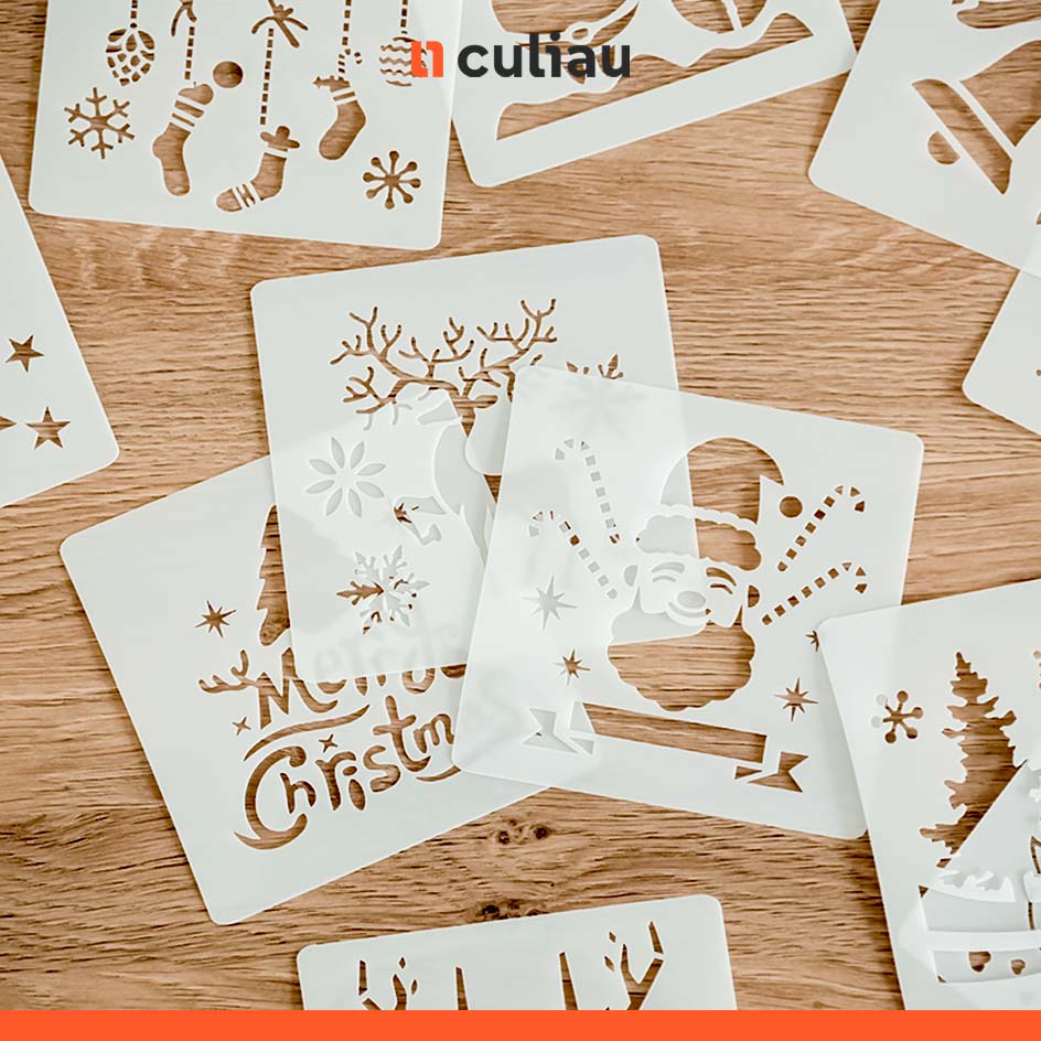 Christmas Stencils 9pcs – Culiau