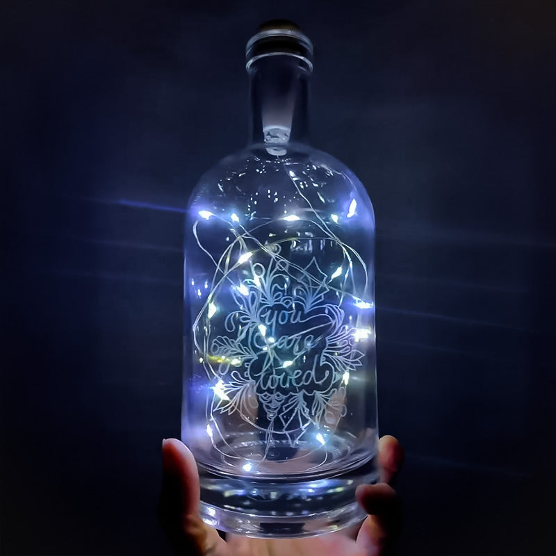 Project Kit: Engrave a Glass Bottle Lamp