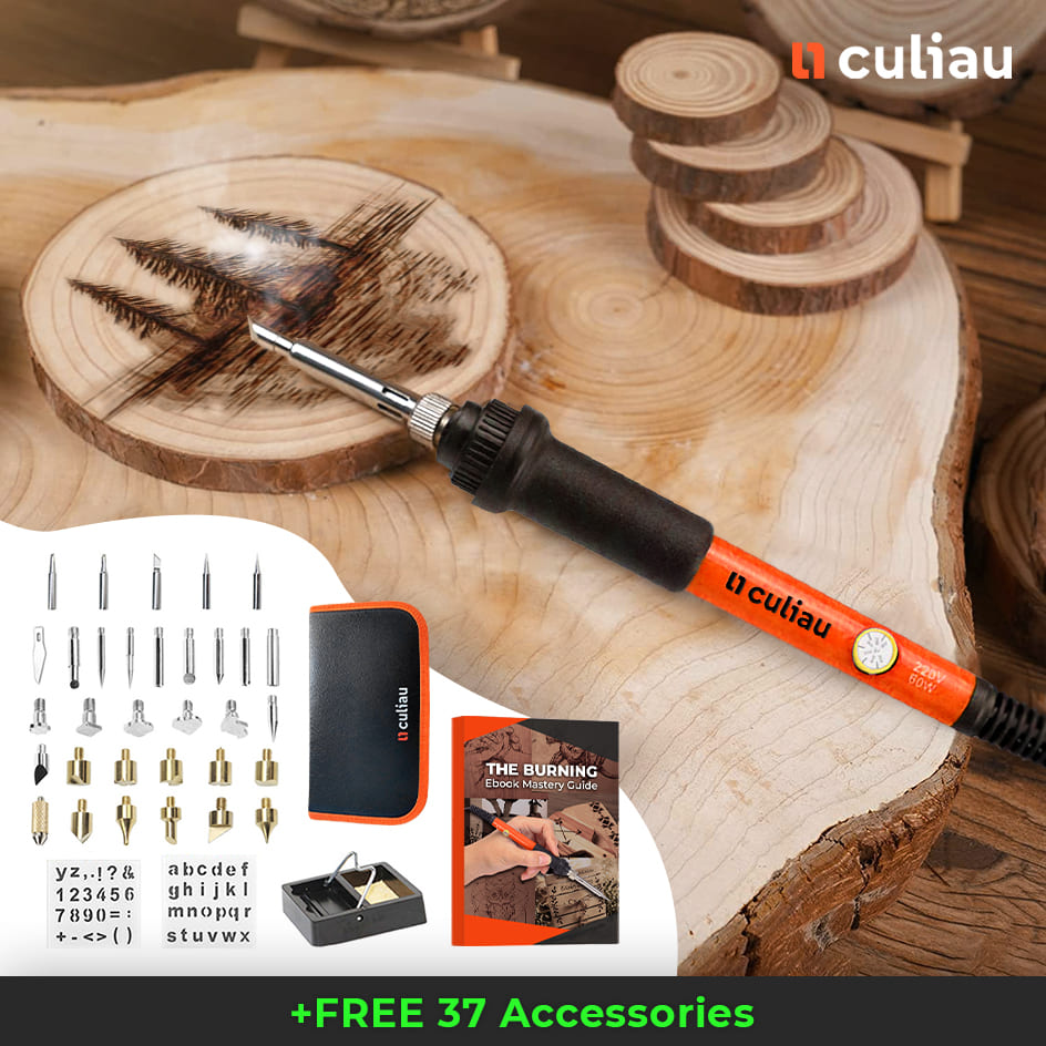 ✔️ Wood Burning tool + FREE Starter Kit 2022 – Culiau
