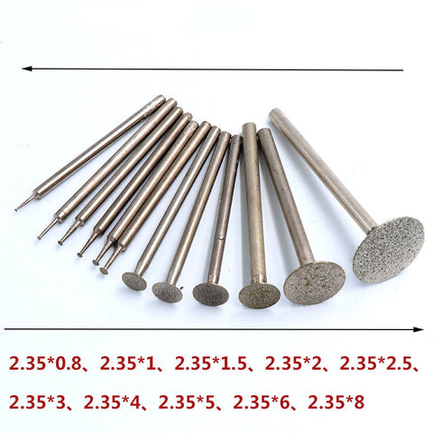 Stone carving bits with size